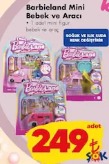 OYUNCAK BARBİE BARBİELAND MİNİ BEBEK VE ARACI